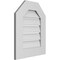 Ekena Millwork Octagonal Top Surface Mount PVC Gable Vent: Functional, w/ 3-1/2"W x 1"P Standard Frame, 18"W x 22"H GVPOT18X2201SF - alternate 2